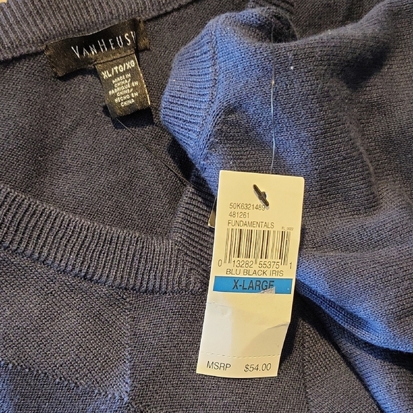 Van Heusen Deep Blue Knit Vest - Picture 3 of 3